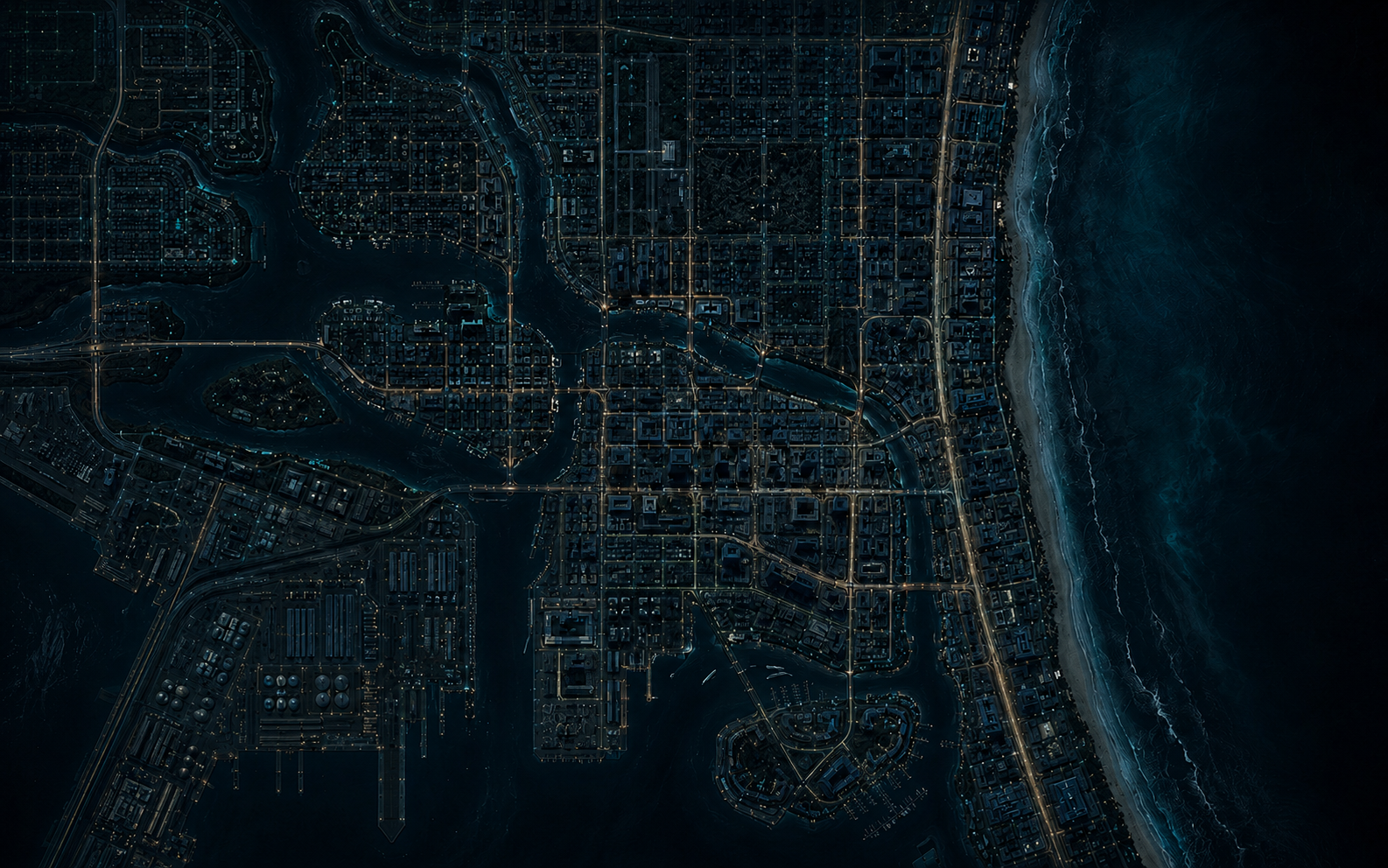 Mapa nocturno de Vice City